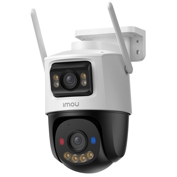 Cámara motorizada disuasiva de exterior dual de 5MP